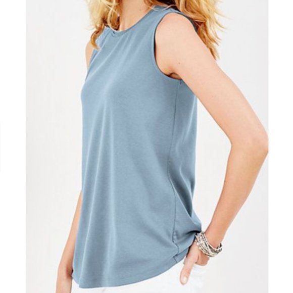 J. Jill Tops - j.jill perfect pima shirttail sleeveless top